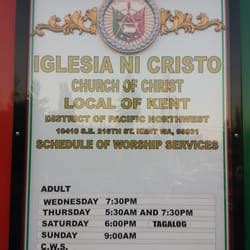 iglesia ni cristo worship schedule.